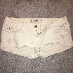 White Hollister Short Shorts Size 5